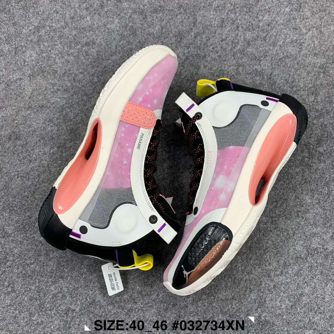 2020 Air Jordan 34 Paris White Pink Orange